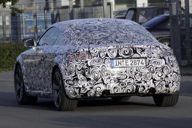 Новое купе Audi TT сфотографировали на тестах
