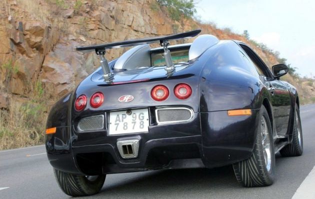 Suzuki Swift превратили в Bugatti Veyron