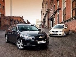 Журналисты сравнили Chevrolet Cruze и Kia Cerato